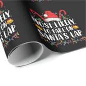 Papier Cadeau Les Plus Susceptibles De Commencer Sur Père Noël L (Coin rond)