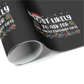 Papier Cadeau Les Plus Susceptibles De Demander Les Cadeaux Les (Coin rond)