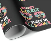 Papier Cadeau Les Plus Susceptibles De Dormir Dans Tous Les Cade (Coin rond)