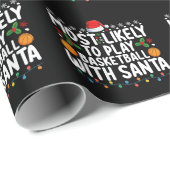 Papier Cadeau Les Plus Susceptibles De Jouer Au Basket-Ball Avec (Coin rond)