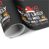 Papier Cadeau Les Plus Susceptibles De Manquer Noël En Jouant À (Coin rond)