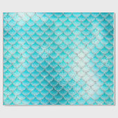 Papier Cadeau Les poissons chatoyants à l'échelle de l'Aqua (Plat)