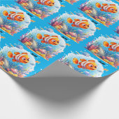 PAPIER CADEAU LES POISSONS COLORÉS (Coin)