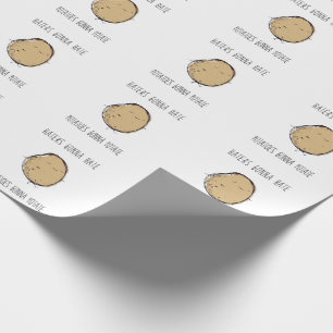 Papier Cadeau Les pommes de terre vont servir de papier d'envelo