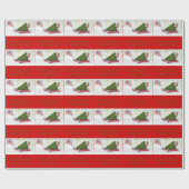 Papier Cadeau Les porcs de vol apportent à la maison l'arbre de (Plat)