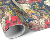 Papier Cadeau Les premiers zombis ? (Coin rond)