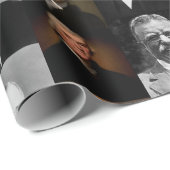 Papier Cadeau Les présidents américains, Hamilton et Franklin (Coin rond)