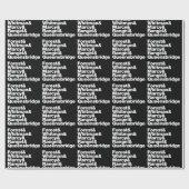 Papier Cadeau Les projets (Plat)