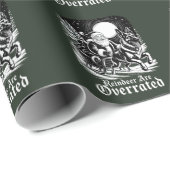 Papier Cadeau Les rennes de Noël des Malinois belges sont suréva (Coin rond)