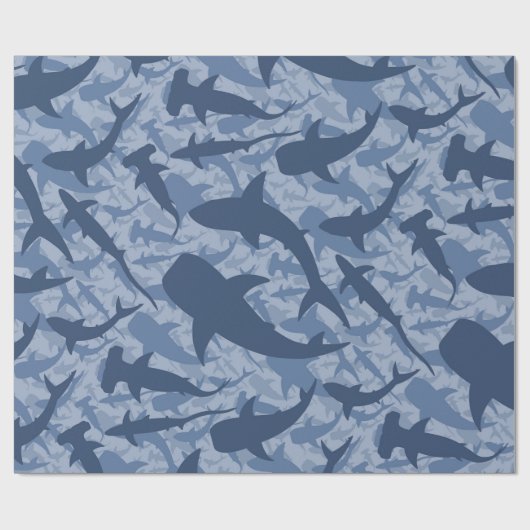 Papier Cadeau Les requins d'Aisling (Plat)