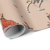 Papier Cadeau Les Rois Voyagent Pour Voir Bébé Jésus (Coin rond)