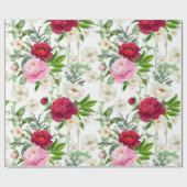 Papier Cadeau Les Roses de Valentine (Plat)