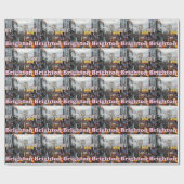 Papier Cadeau Les ruelles Brighton (Plat)
