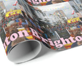 Papier Cadeau Les ruelles Brighton (Coin rond)