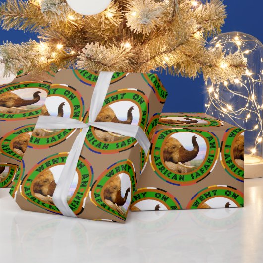 Papier Cadeau Les senteurs d'éléphant Afrique Safari papier enve (Vacances)