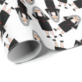 Papier Cadeau Les Soeurs Catholiques À Coup De Noir Plus Petites (Coin rond)