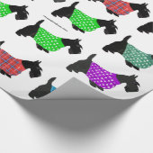 Papier Cadeau Les terriers écossais en pulls (Coin)