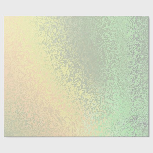 Papier Cadeau Les tons d'automne du Mariage vert et jaune (Plat)