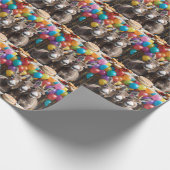 Papier Cadeau Les Triplés D'Âne Fêtent Leur Anniversaire, (Coin)