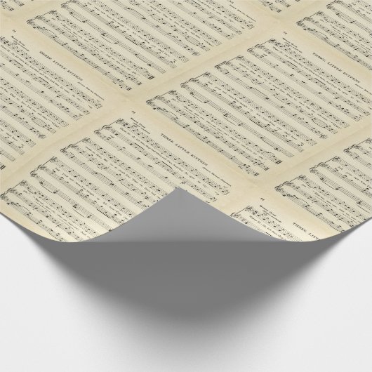 Papier Cadeau Les Trois Petits Chatons, La Partition, (Coin)