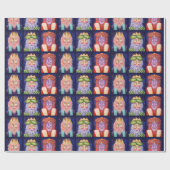 Papier Cadeau Les trois Rois Christmas Holiday Art (Plat)