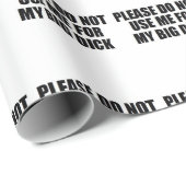 Papier Cadeau Les vacances de Noël ne m'emploient pas drôle (Coin rond)