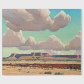 Papier Cadeau Les vastes terres de Navajo par Maynard Dixon (Plat)