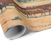 Papier Cadeau Les vastes terres de Navajo par Maynard Dixon (Coin rond)