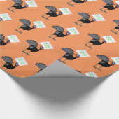 Papier Cadeau Les végans règnent ! Sauvez une dinde (Coin)