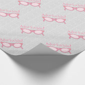 Papier Cadeau Les verres roses de plot réflectorisé - (Coin)