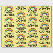 Papier Cadeau Les Vêtements Sont Pour Gay pride (Plat)
