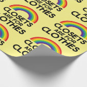 Papier Cadeau Les Vêtements Sont Pour Gay pride (Coin)