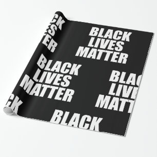 Papier Cadeau Les vies noires comptent