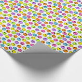 Papier Cadeau Les visages colorés d'Emoji (Coin)