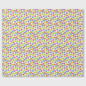 Papier Cadeau Les visages colorés d'Emoji (Plat)