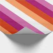 Papier Cadeau Lesbian Pride Flag LGBTQ (Coin)