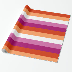 Papier Cadeau Lesbian Pride Flag LGBTQ