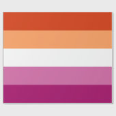 Papier Cadeau Lesbian Pride Flag LGBTQ (Plat)