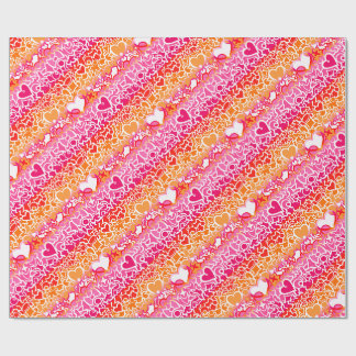 Papier Cadeau Lesbienne Sunset Pride Squiggle