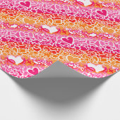 Papier Cadeau Lesbienne Sunset Pride Squiggle (Coin)