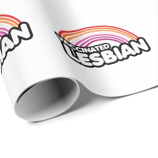 PAPIER CADEAU LESBIENNE VACCINÉE (Coin rond)