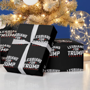 Papier Cadeau Lesbiennes Pour Trump Elections Présidentielles LG
