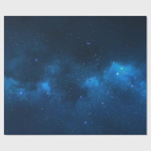 PAPIER CADEAU L'ESPACE ÉTOILÉ (Plat)