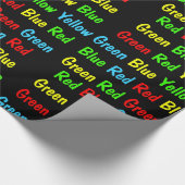 Papier Cadeau L'essai de Stroop (foncé) (Coin)