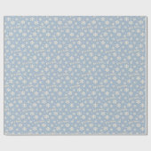 Papier Cadeau Let It Snow Holiday Wrapping Paper - Blue (Plat)