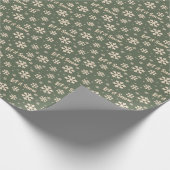 Papier Cadeau Let It Snow Holiday Wrapping Paper - Green (Coin)