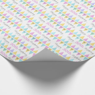 Papier Cadeau L'étamine marque l'enveloppe modelée de l'âge 3