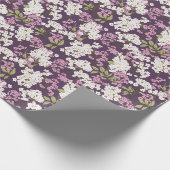 Papier Cadeau L'Été Fleurit Sur Le Violet (Coin)