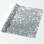 Papier Cadeau L'étincelle argentée Bokeh de parties<br><div class="desc">Papier cadeau</div>