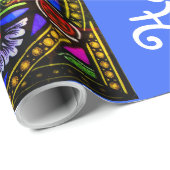 Papier Cadeau L'étoile de David Colorful Vitre (Coin rond)